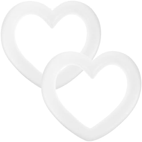 2PCS Foam Heart Rings DIY Craft Supplies Christmas Decor
