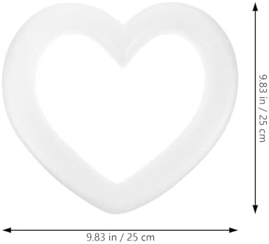 2PCS Foam Heart Rings DIY Craft Supplies Christmas Decor