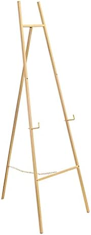 Adjustable Gold Folding Easel Stand 148cm Tall