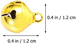 ABOOFAN 100pcs Mini Metal Jingle Bells Christmas Decoration