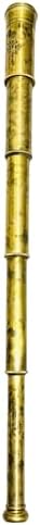 32 Inches Solid Brass Telescope with Antique Leather Cover