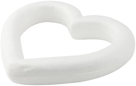 14 Pack 6 Inch Heart Foam Wreath for Crafts