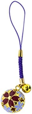 EXCEART Japanese Cherry Blossom Decorative Bells for Jewelry Making