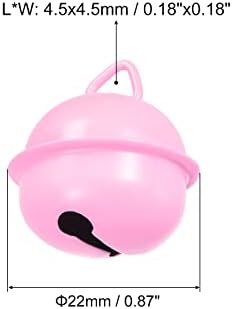 Uxcell Jingle Bells 22mm 12pcs Light Pink