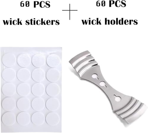 20pcs Metal Candle Wick Holder Stainless Steel for Candle Making