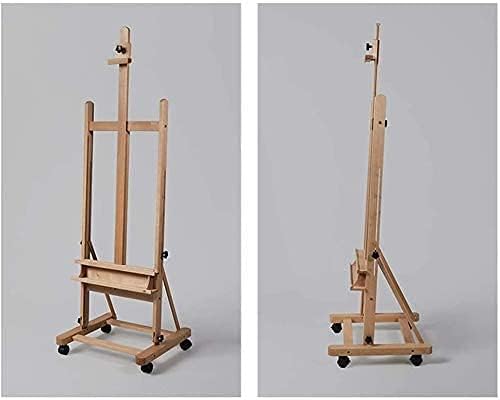 Artist Easel Stand Large Canvas Poster Display Easel with Wheels