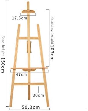 150cm High Foldable Pine Easel with Adjustable Stand