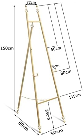 RHRYTCH 150cm Adjustable Folding Metal Easel for Art and Events