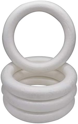 Crafare 118 Inch Foam Wreath Forms 4 Pack