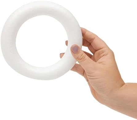 Juvale 6 Inch Foam Wreath Forms 8 Pack