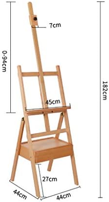 Adjustable Art Easel with Drawer and Polished Surface