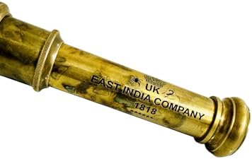 32 Inches Solid Brass Telescope with Antique Leather Cover
