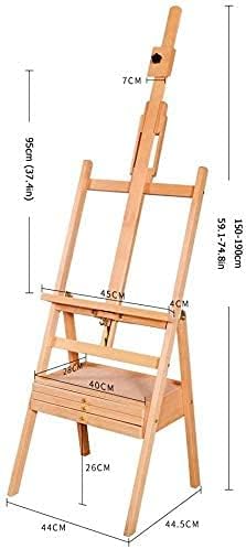 Adjustable Height Artist Easel with Storage Drawer