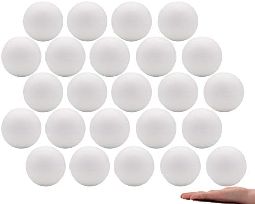 Crafare 4 Inch White Craft Foam Balls 24Pcs for Crafts and Projects