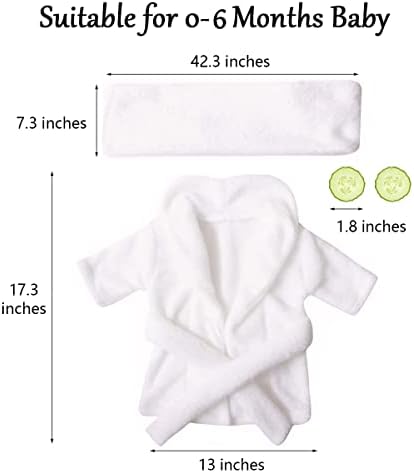 MG House Newborn Baby Photography Bathrobe Outfit Set