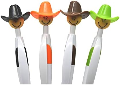 28PCS Cowboy Hat Ballpoint Pens Fun Gift for School Office Party