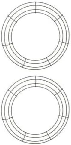 14 Inch Metal Wire Wreath Frame Pack of 2