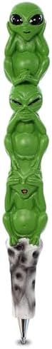 Three Wise Aliens Novelty Pen - 6 Inches Cool Fun Writing Tool