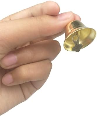 60PCS 1 Inch Gold Bells for Crafts and Decor