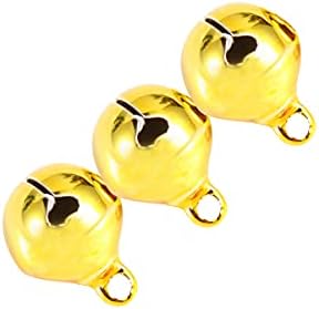 ABOOFAN 100pcs Mini Metal Jingle Bells Christmas Decoration