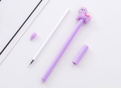YYaaloa 28pcs Alpaca Shaped Gel Ink Pens 05mm Black