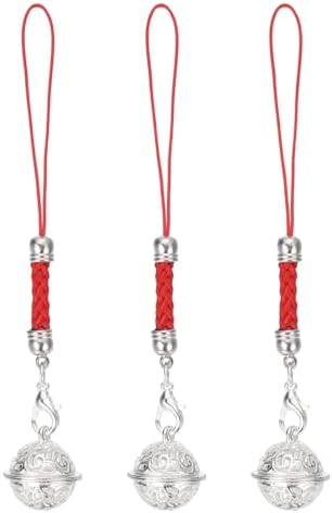Uxcell 3 Pcs Cellphone Strap Pendant with Bell