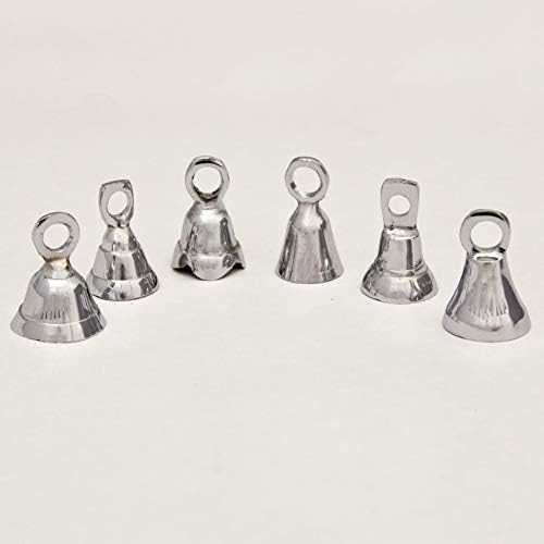 One Dozen 2 Inch Silver Tinkly Bells for Wedding