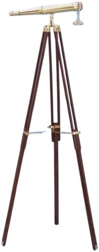 Nautical Floor Standing Brass Binoculars with Adjustable Tripod