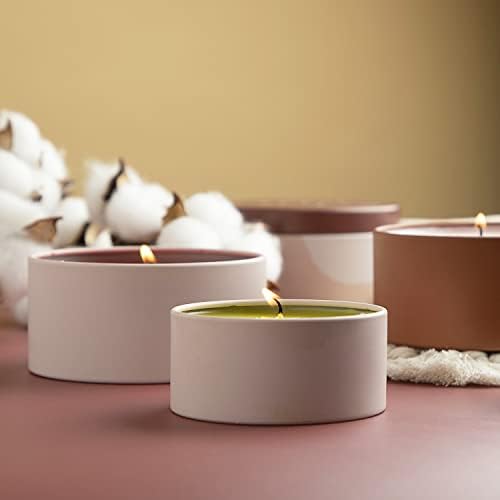 Hearth Harbor 8 Oz Candle Jars Set of 24 with Lids