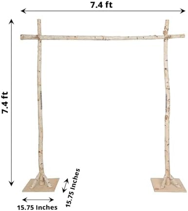 Balsa Circle 75 Feet Natural Birch Wood Wedding Arch
