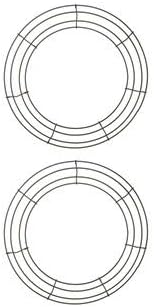 14 Inch Metal Wire Wreath Frame Pack of 2
