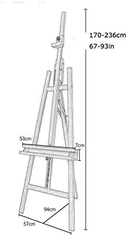 Red Beech Slope Adjustable Painting Easel