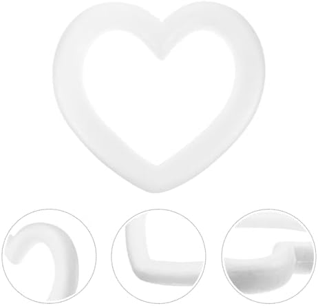 2PCS Foam Heart Rings DIY Craft Supplies Christmas Decor