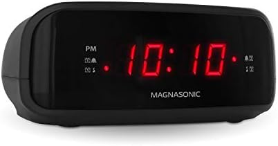 Magnasonic Digital AM FM Clock Radio with Dual Alarm and Sleep Function