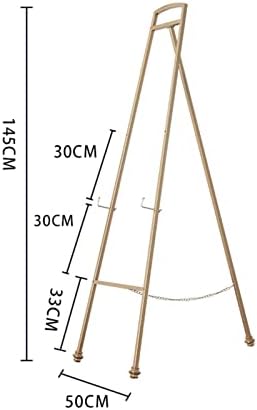 Gold Metal Art Easel Stand for Painting and Display