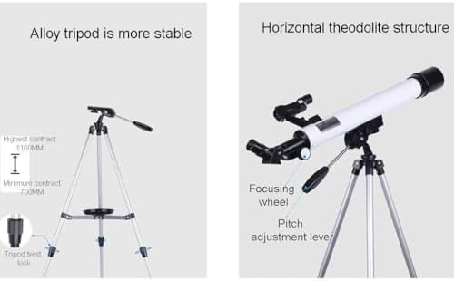 Kids Refractor Telescope 600mm x 50mm with 20mm 125mm Eyepieces