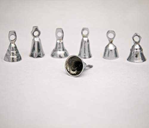 One Dozen 2 Inch Silver Tinkly Bells for Wedding