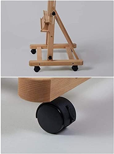Artist Easel Stand Large Canvas Poster Display Easel with Wheels