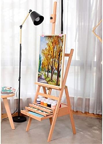 Adjustable Height Artist Easel with Storage Drawer