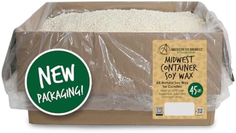American Soy Organics Paraffin-Free Soy Wax Beads for Candle Making