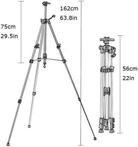 Adjustable Retractable Aluminum Easel for Art and Display