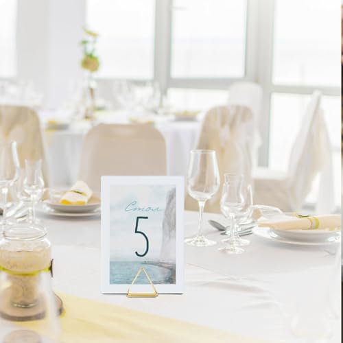 100 Pack Gold Place Card Holders Triangle Shape