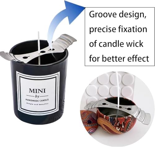 20pcs Metal Candle Wick Holder Stainless Steel for Candle Making