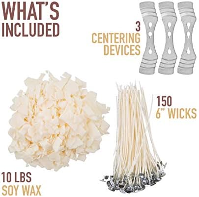 Oraganix 10 Lbs Soy Wax DIY Candle Kit
