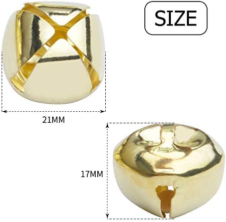 BronaGrand 50pcs Jingle Bells DIY Christmas Craft Bells