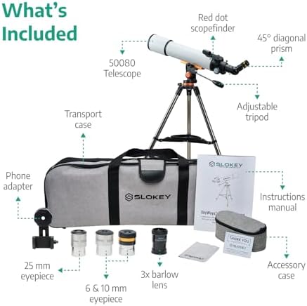 Slokey Discover The World Telescope for Astronomy for Adult Beginners