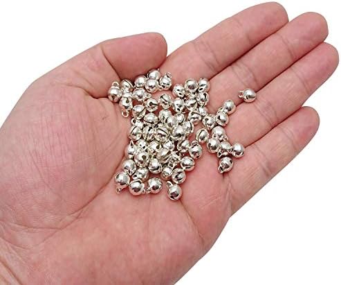 14 Inch Silver Mini Bell DIY Crafting Set 100pcs