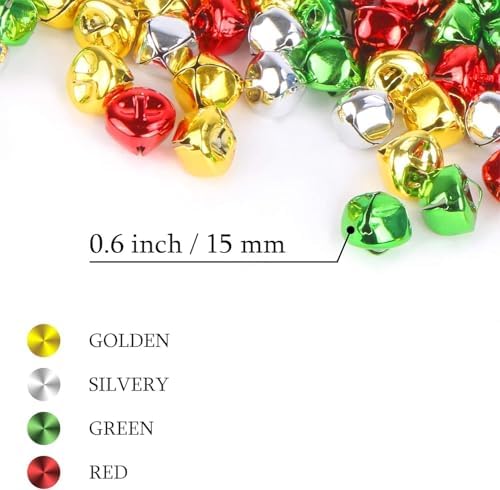 Augshy 120 Piece Jingle Bells Christmas Decor Set