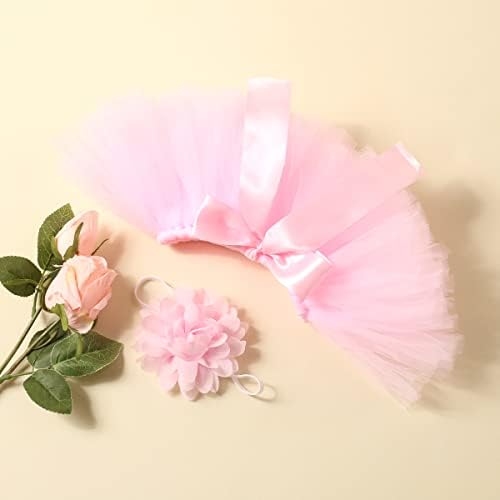 Ylsteed Newborn Girls Photo Prop Tutu Skirt Light Pink