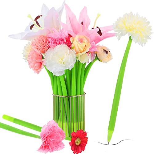 BBTO 24 Pcs Flower Pens Set for Women Gift